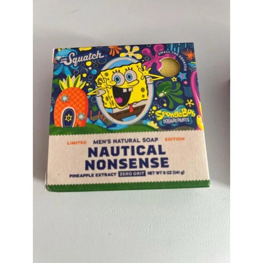 Dr. Squatch SpongeBob Nautical Nonsense & Sea Star Shenanigans Soap - Two Bars
